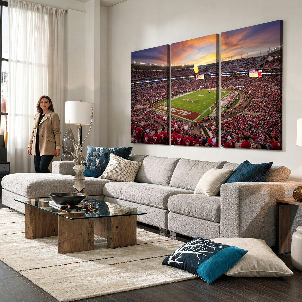 41995919-MGV-CV-36X24 - Stadium Wall Art Canvas Print