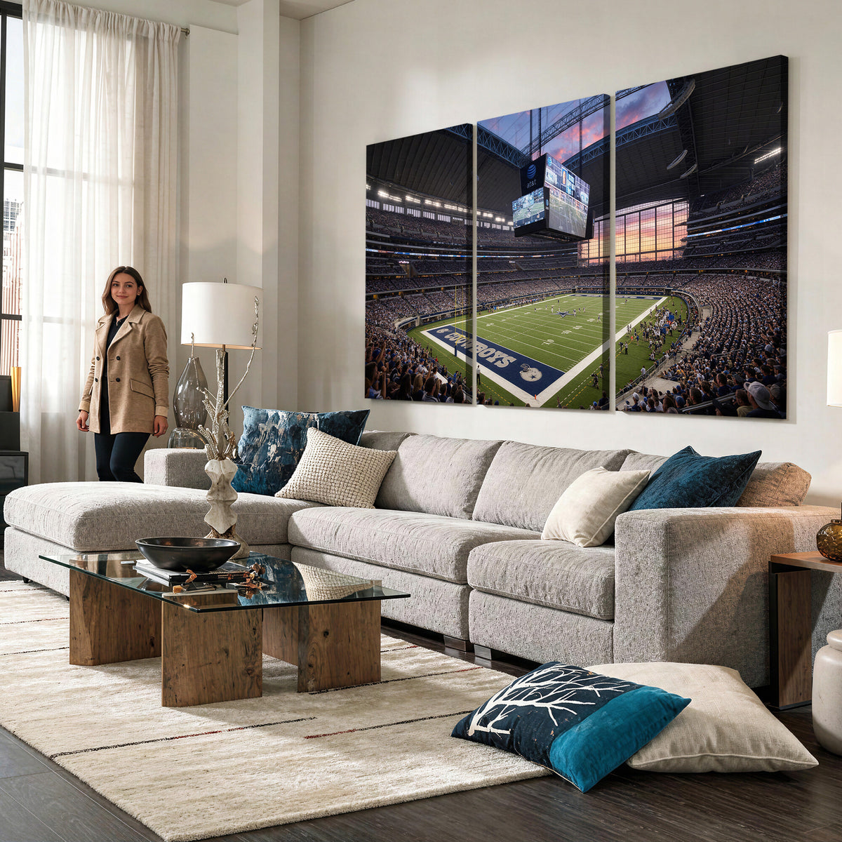 25449193-MGV-CV-36X24 - Stadium Wall Art Canvas Print