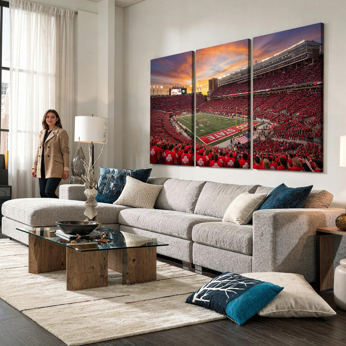 73119077-MGV-CV-36X24 - Stadium Wall Art Canvas Print