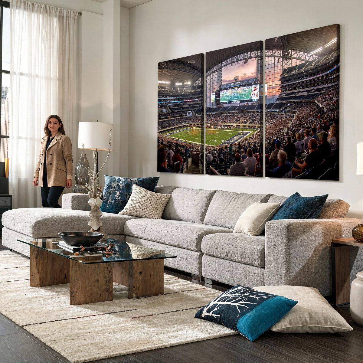 61524160-MGV-CV-36X24 - Stadium Wall Art Canvas Print