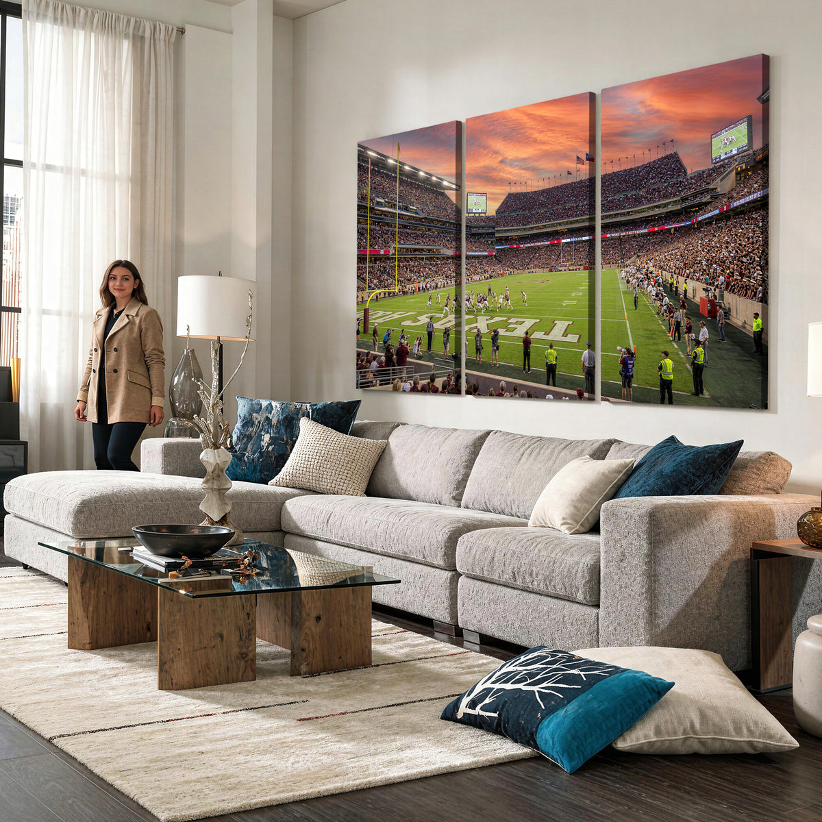 80055809-MGV-CV-36X24 - Stadium Wall Art Canvas Print