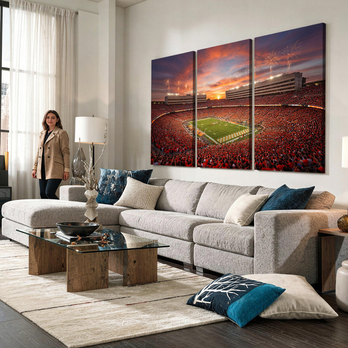 66964685-MGV-CV-36X24 - Stadium Wall Art Canvas Print