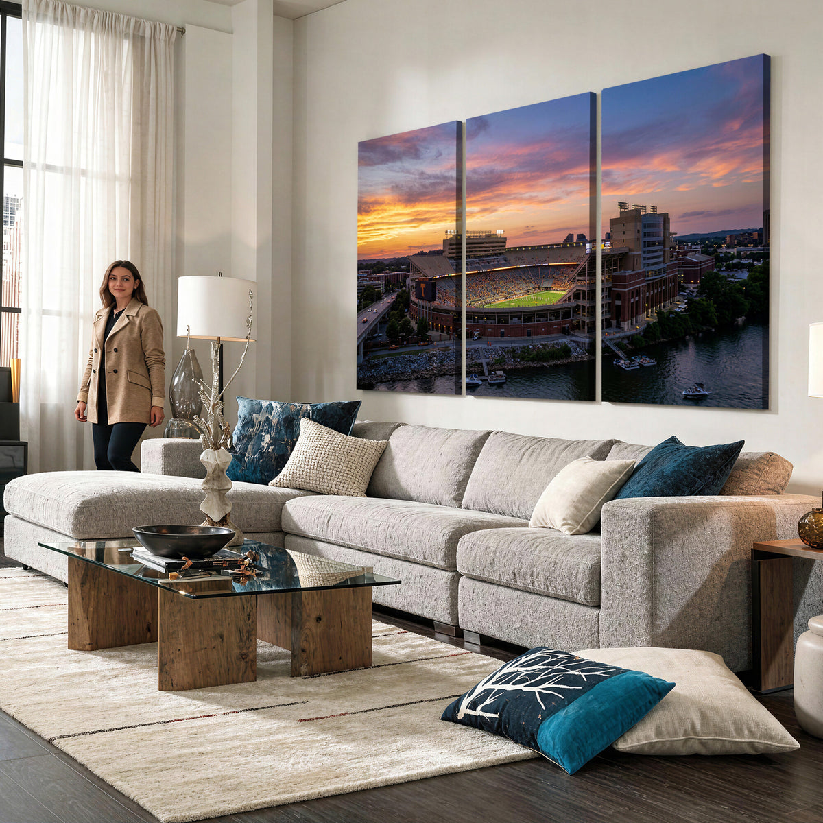 61093642-MGV-CV-36X24 - Stadium Wall Art Canvas Print