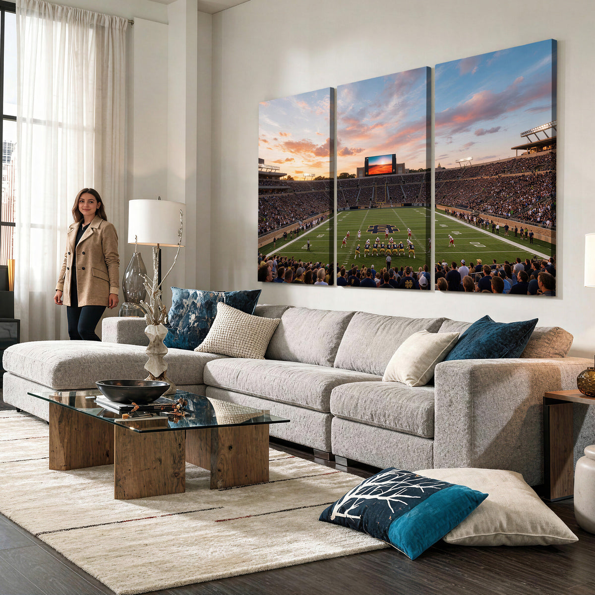 54464530-MGV-CV-36X24 - Stadium Wall Art Canvas Print