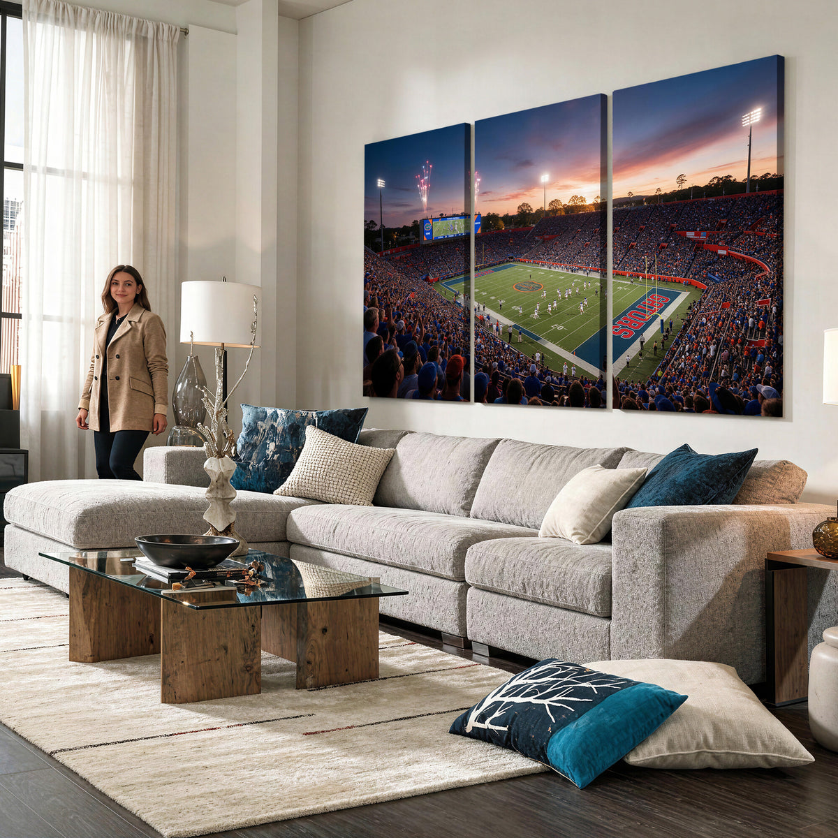 76151234-MGV-CV-36X24 - Stadium Wall Art Canvas Print