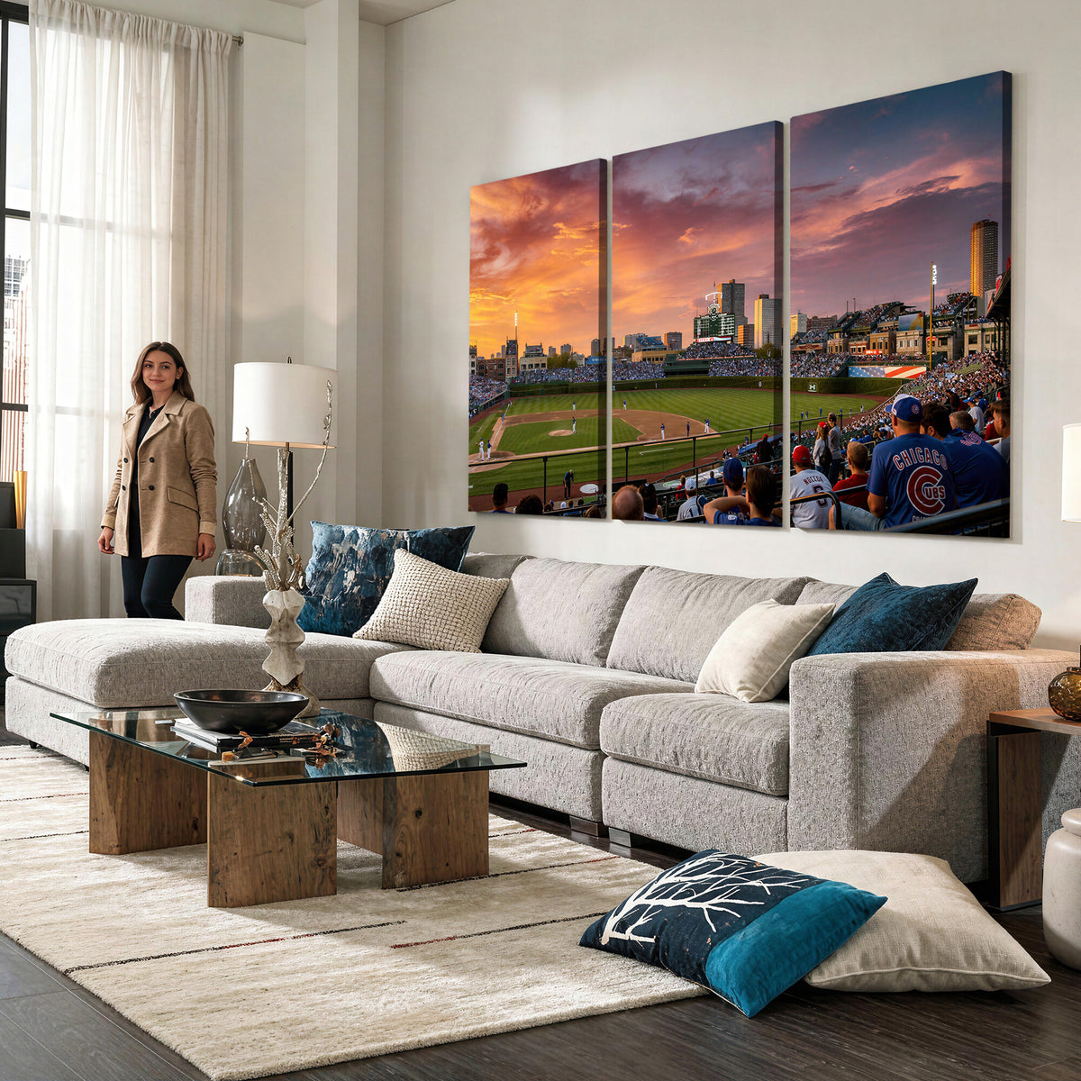 94073020-MGV-CV-36X24 - Stadium Wall Art Canvas Print
