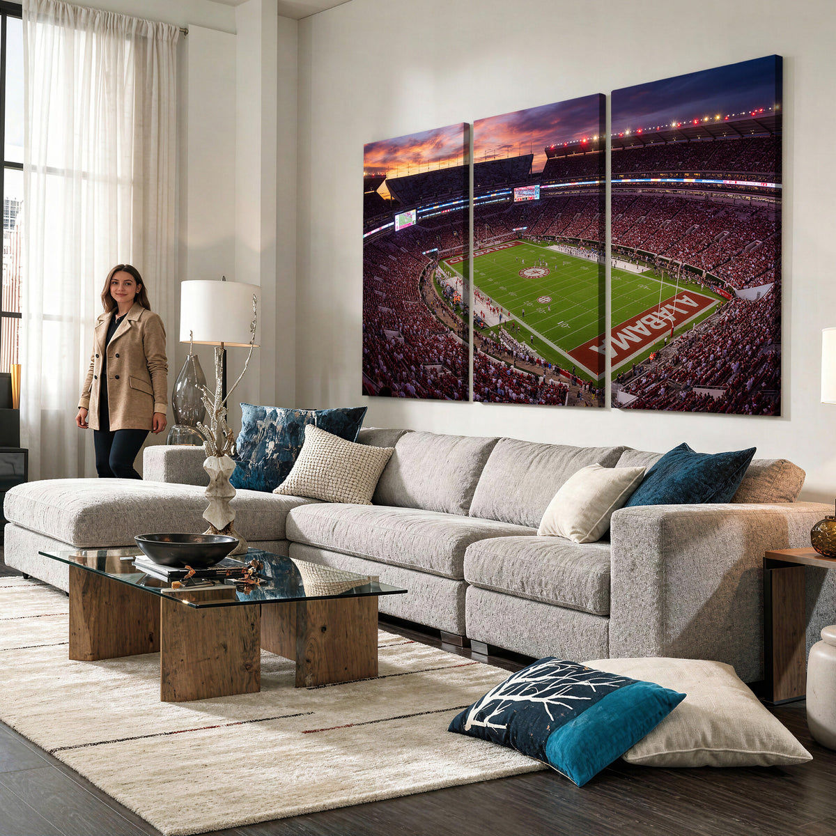 59537492-MGV-CV-36X24 - Stadium Wall Art Canvas Print