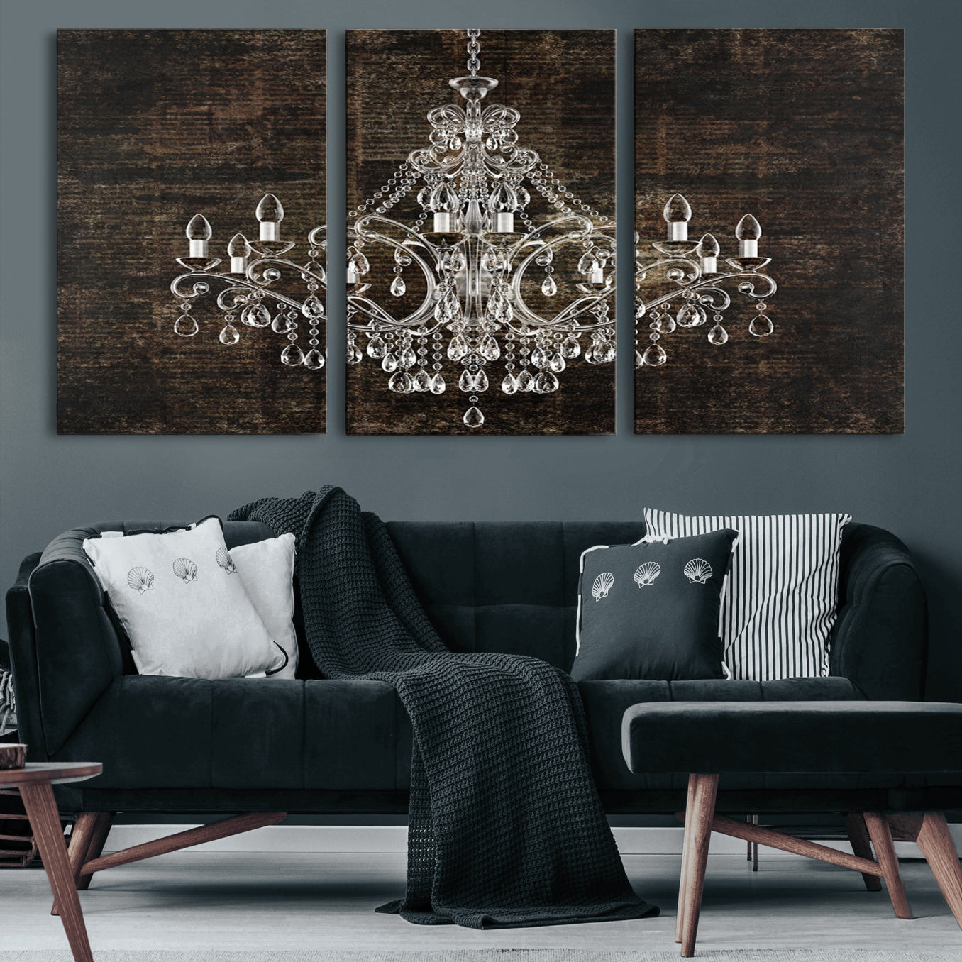 69434-MGV-CV-36X24-Rustic Chandelier Canvas Print
