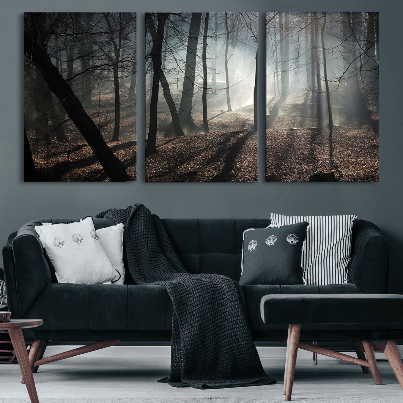 15648-MGV-CV-60X30-3P-Dark Family and Tree Wall Art Canvas Print