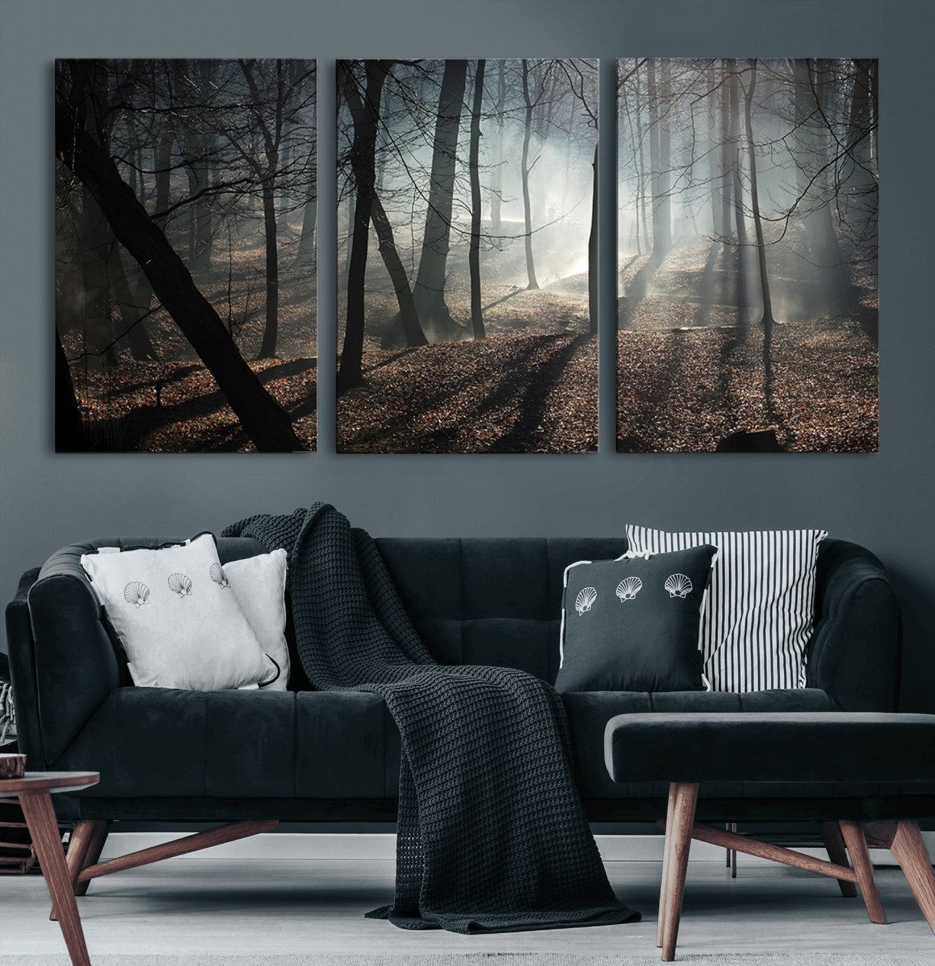 15648-MGV-CV-60X30-3P-Dark Family and Tree Wall Art Canvas Print