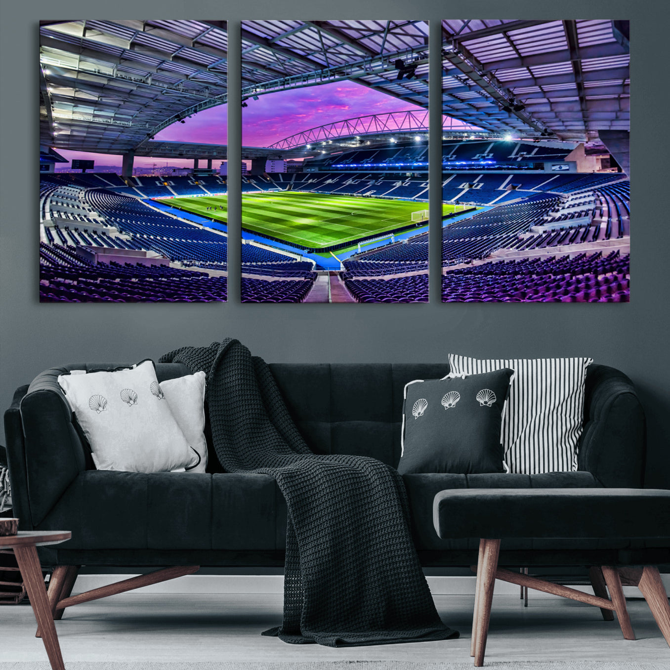 10851-MGV-CV-60X30-3P-FC Porto Soccer Team Print Canvas- Dragon Stadium Wall Art Canvas Print