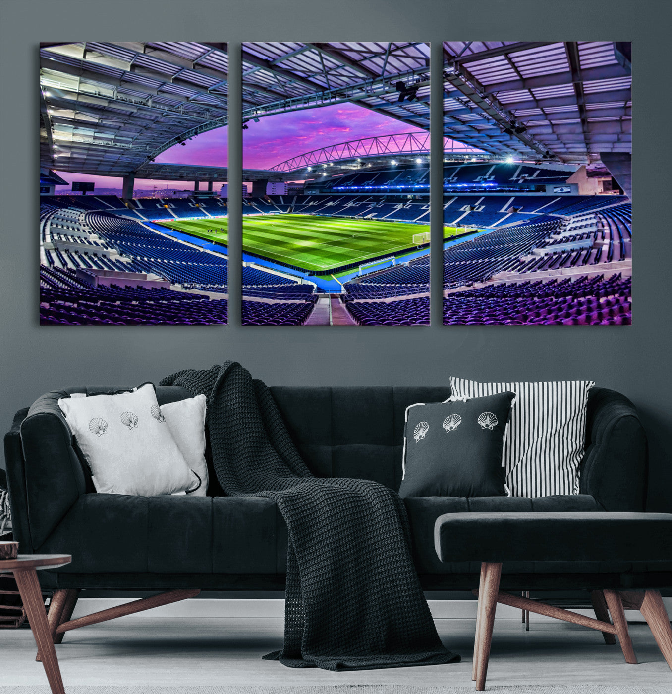 10851-MGV-CV-60X30-3P-FC Porto Soccer Team Print Canvas- Dragon Stadium Wall Art Canvas Print