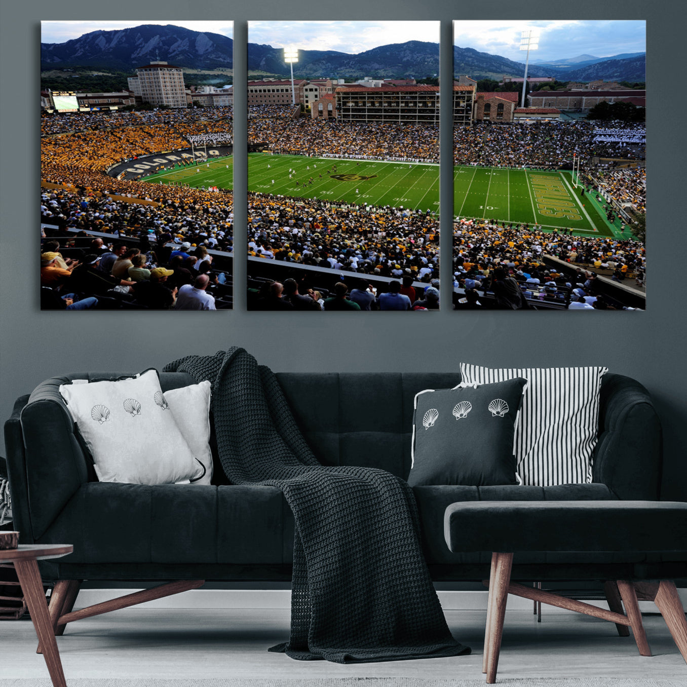-Colorado Buffaloes Canvas Print - Boulder Folsom Field Stadium Wall Art Canvas Print, Football Print