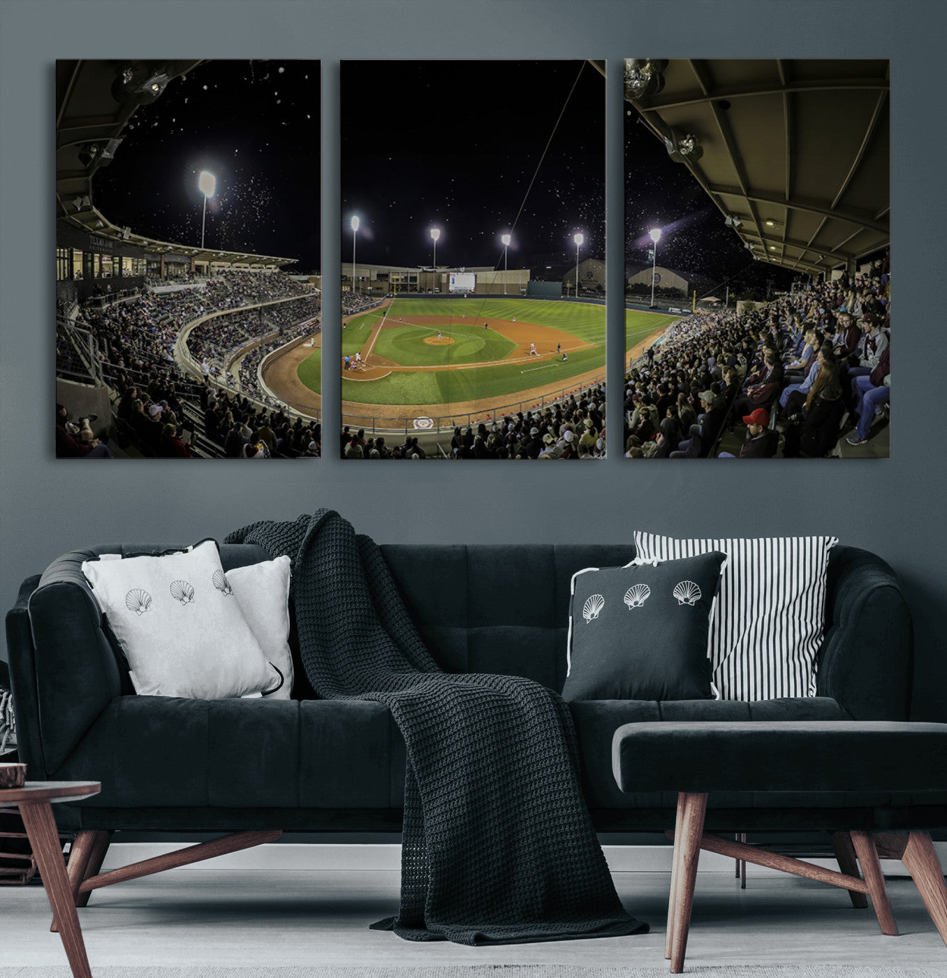 -Olsen Field at Blue Bell Park - Texas A&M Aggies Baseball Stadium Wall Art Canvas Print