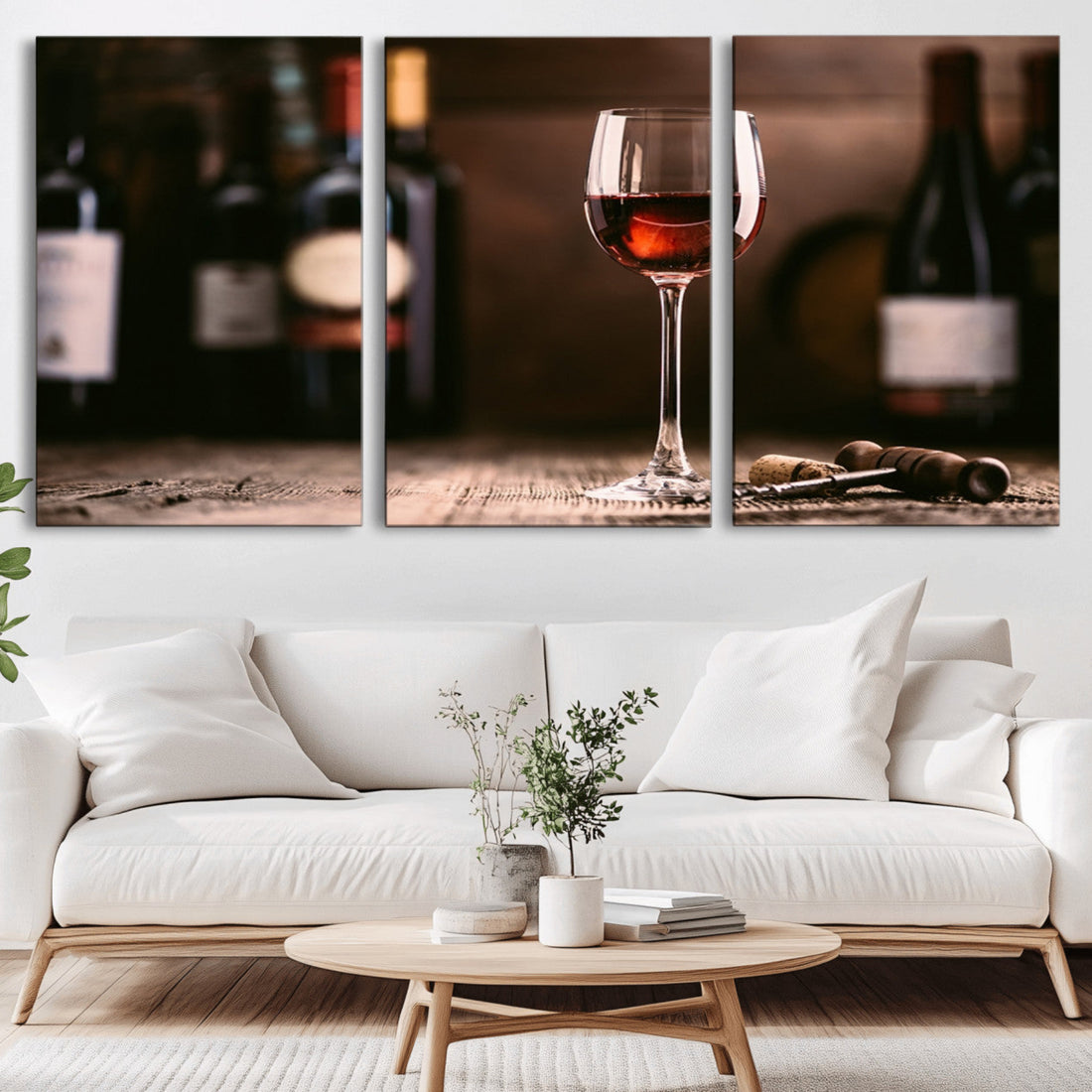 Red Wine and Bottle Canvas Print