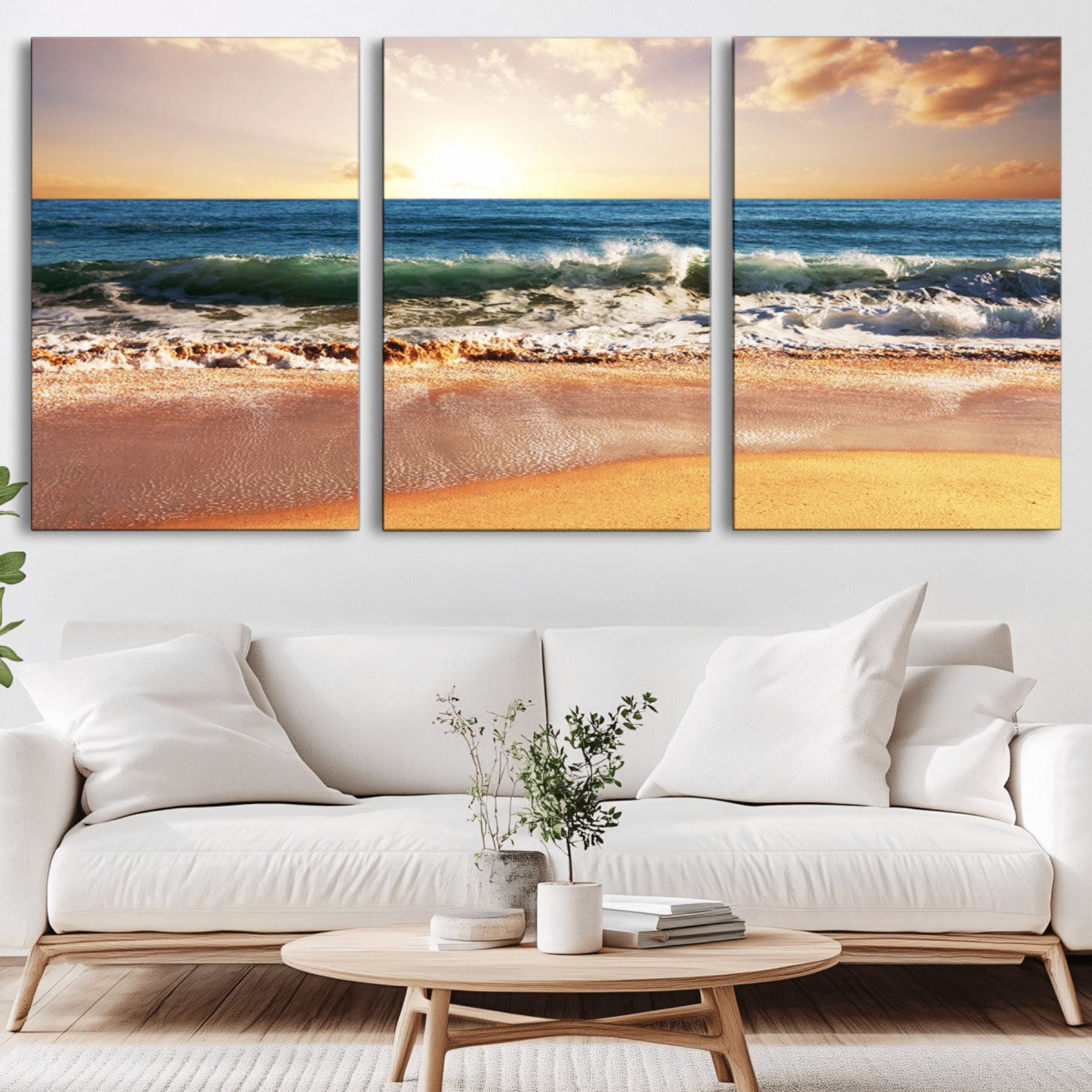 79005-MGV-CV-36X24-Serene Beach Path Canvas Art, Giclee Canvas Print with Gallery Wrap, Coastal Sand Dunes Wall Art