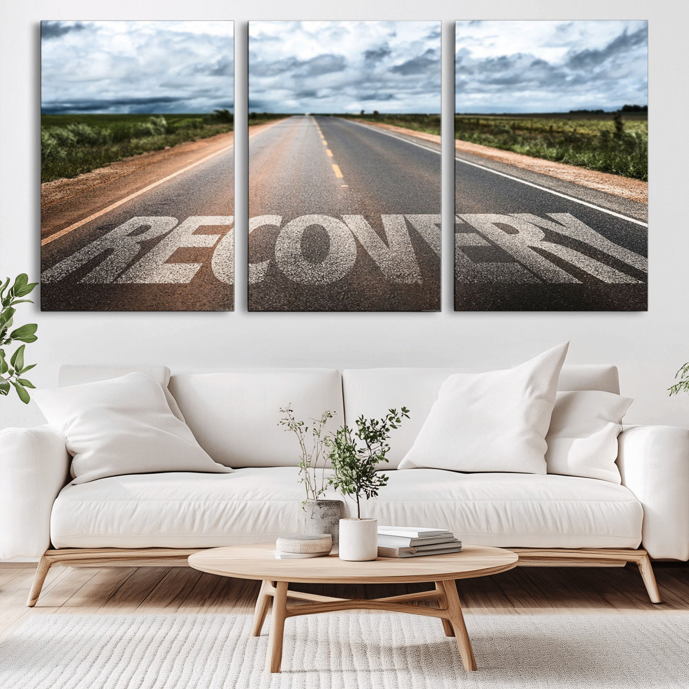 -Recovery Road Wall Art Canvas Print