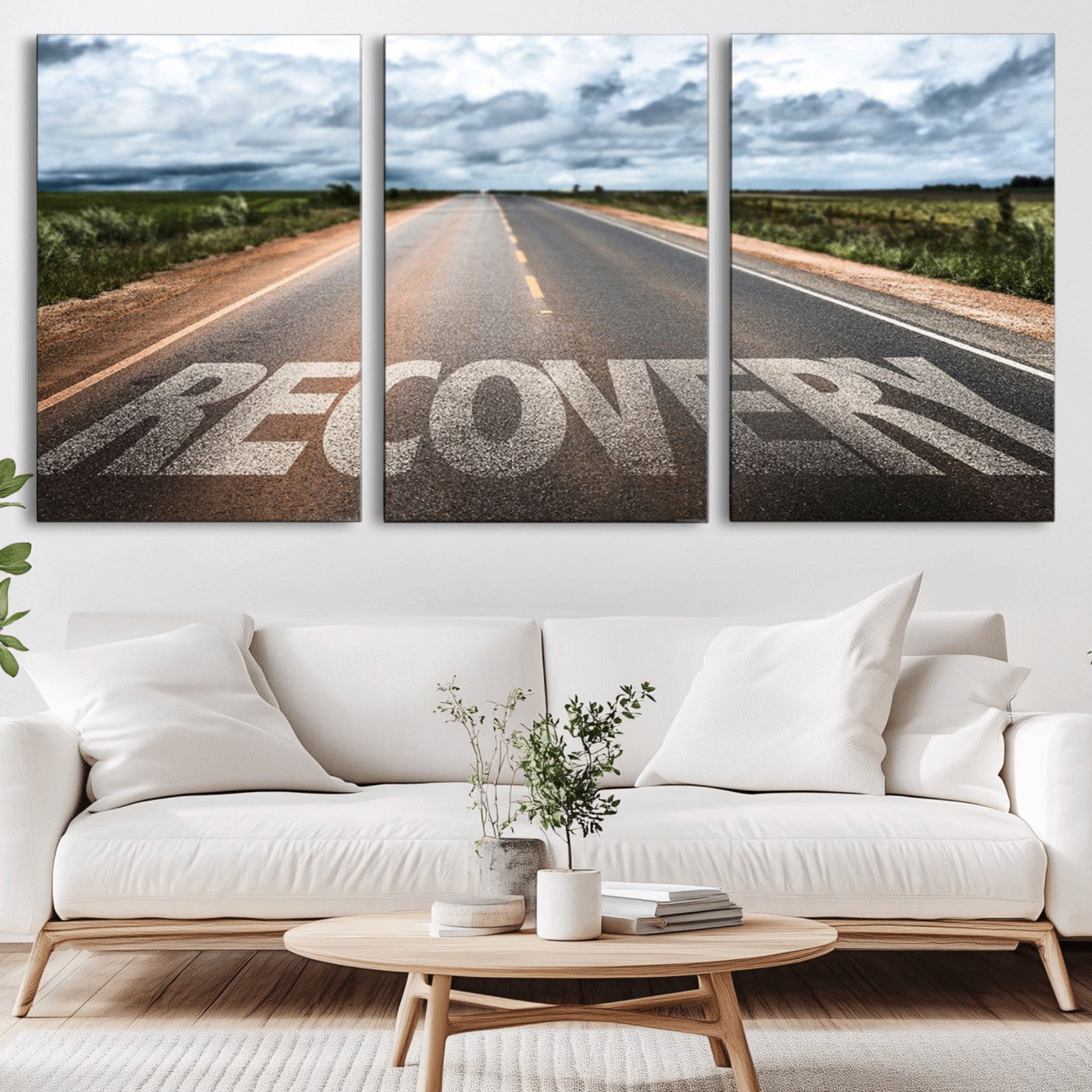 50743-MGV-CV-36X24-Recovery Road Wall Art Canvas Print