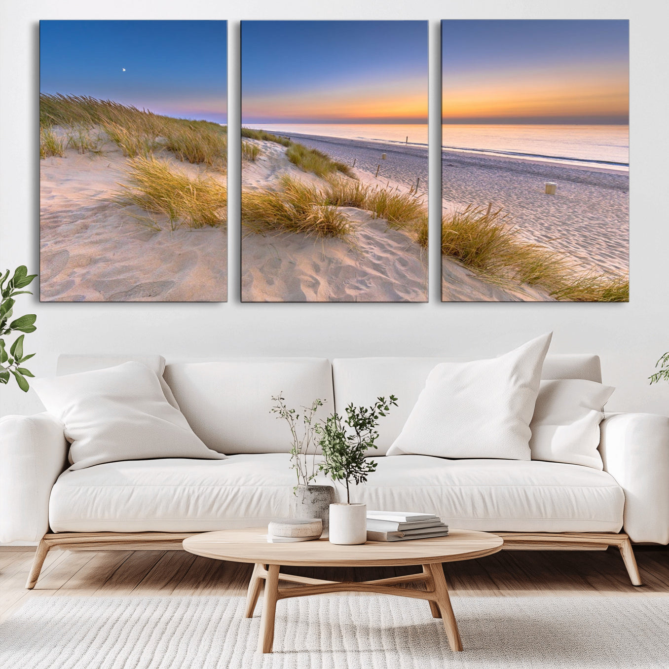 -Sunrise On The Beach Wall Art Canvas Print