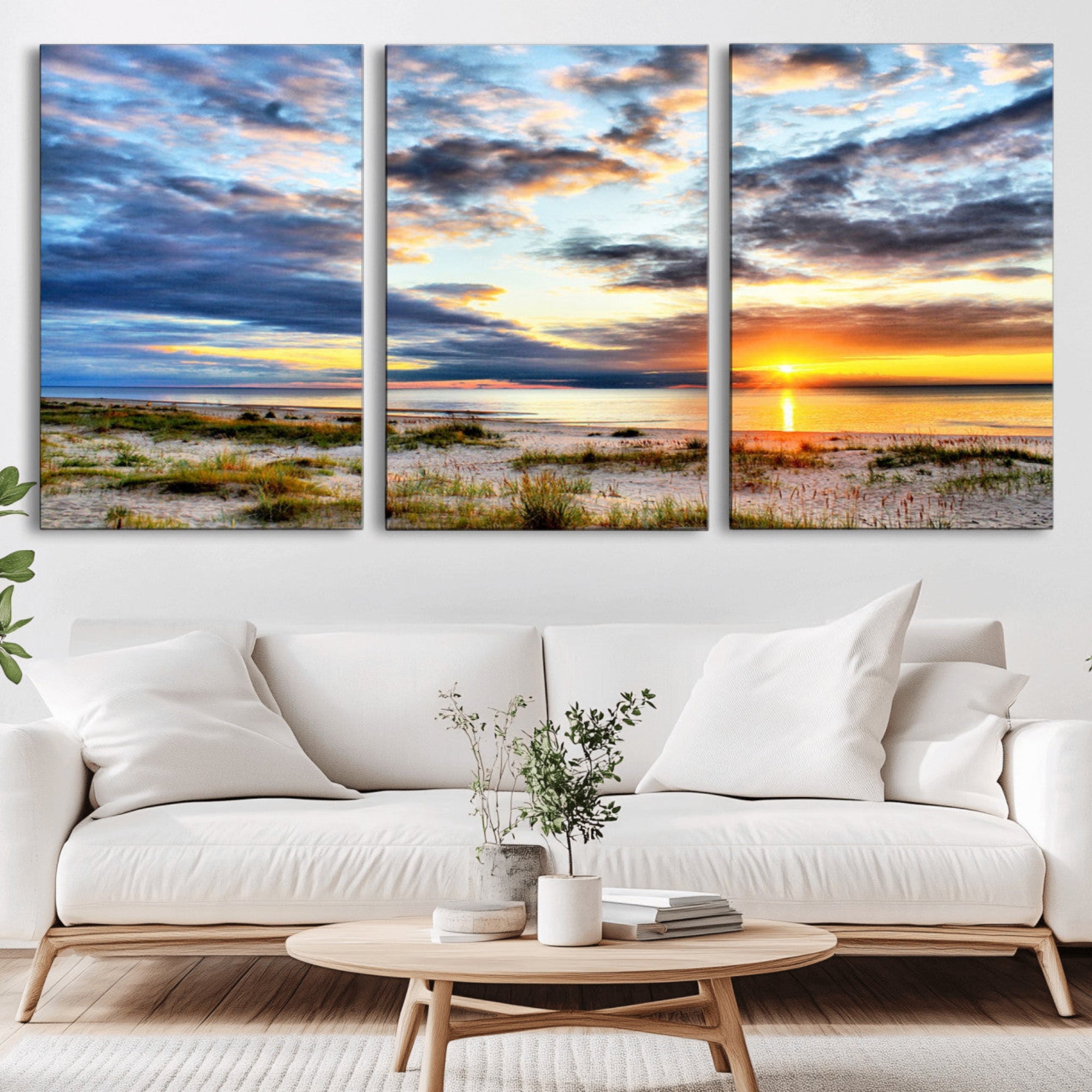39645-MGV-CV-36X24-Sunset On The Ocean Wall Art Canvas Print