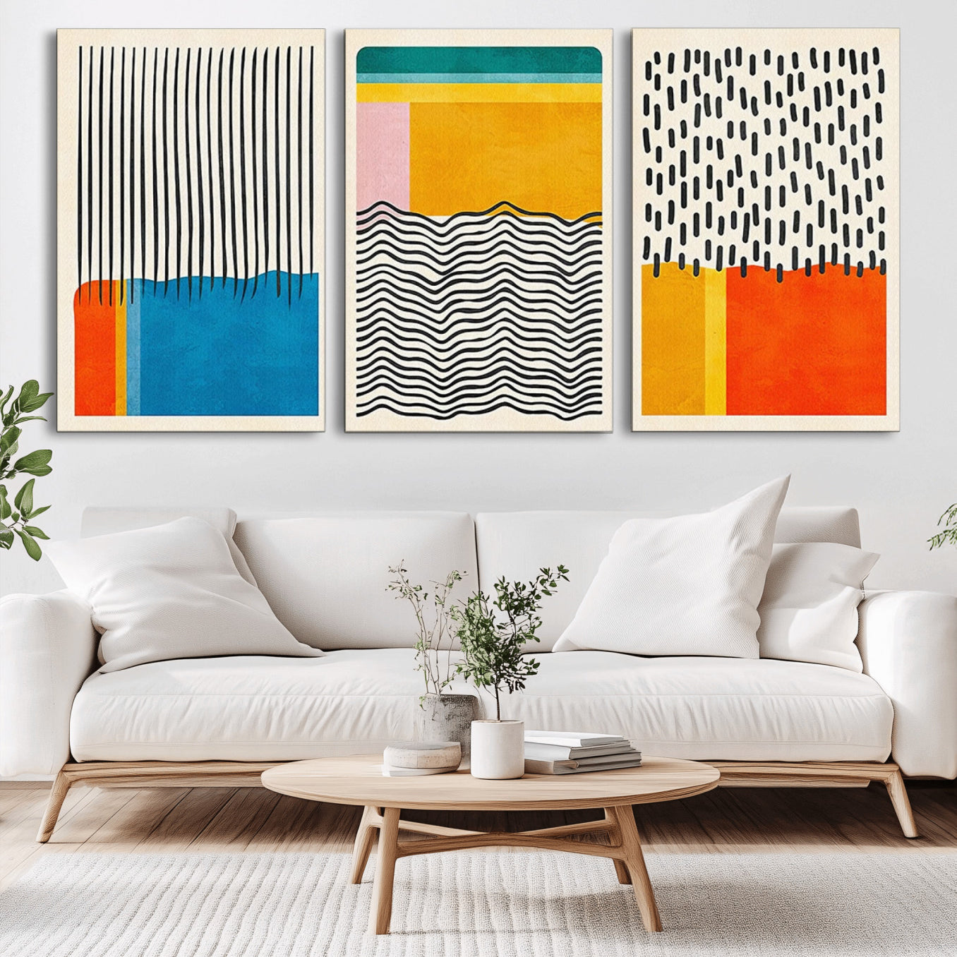85253-MGV-CV-36X24-Canvas Print Wall Art Abstract Illustrs Art Boho, Framed Abstract Boho Art