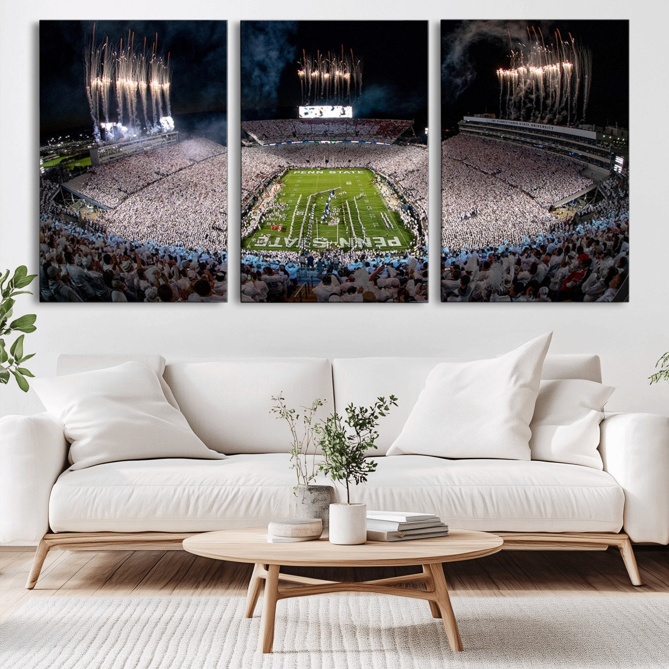 -Penn Stadium Football Wall Art Canvas Print, Pennsylvania University Football Stadium