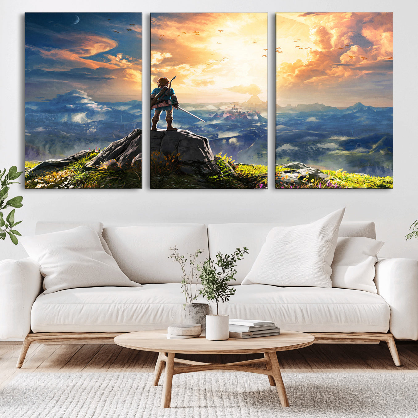 -Legend of Zelda Breath of the Wild Game Wall Art Canvas, Legend of Zelda Canvas Print
