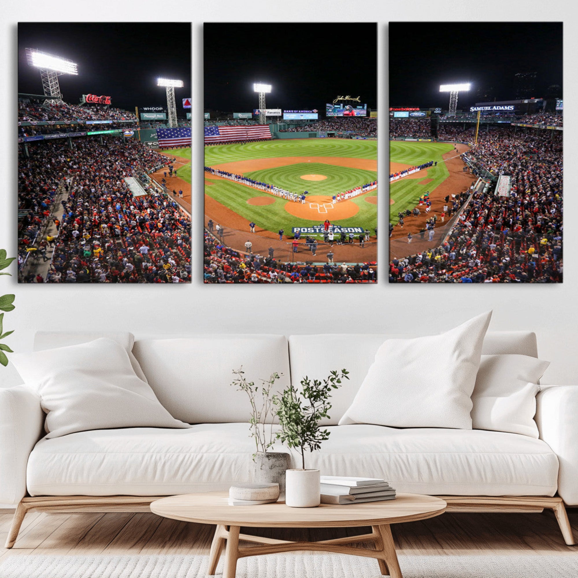 47365-MGV-CV-36X24-Fenway Park Wall Art Canvas Print | Large Baseball Stadium Canvas Print for Boston Red Sox Fans |