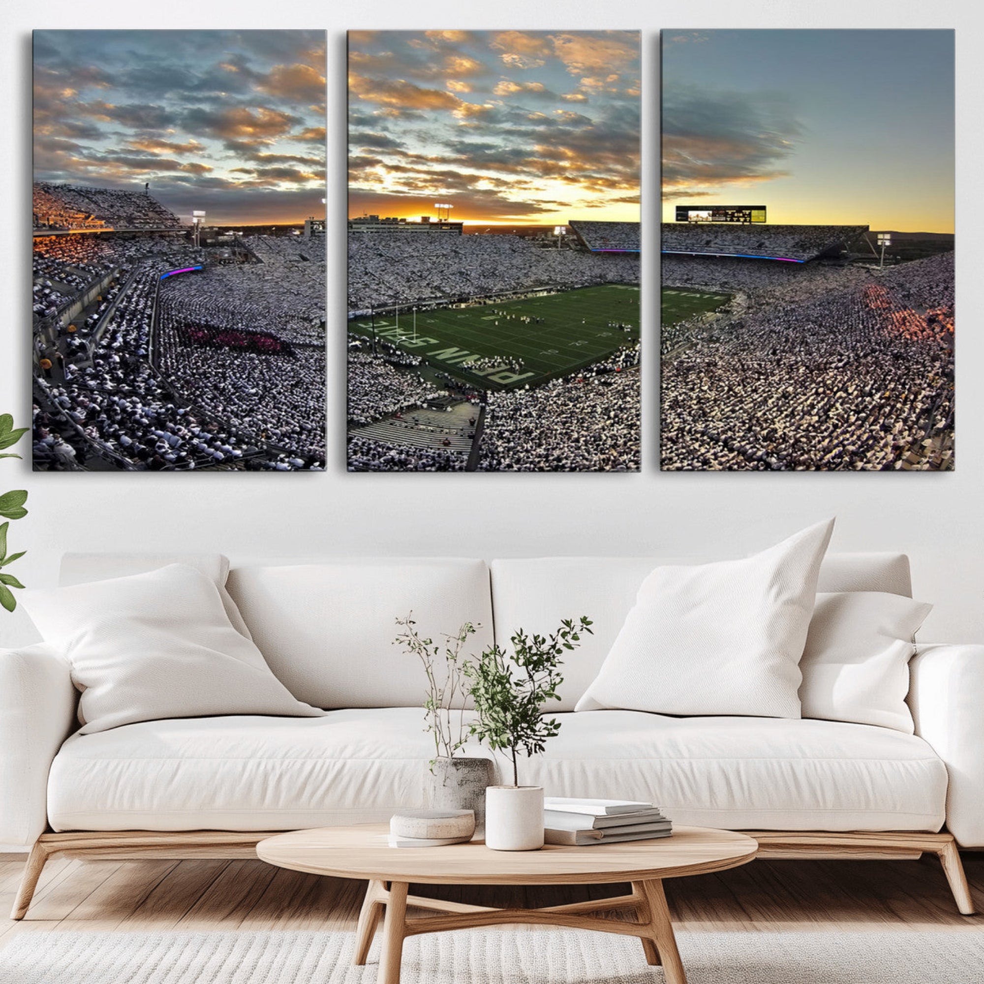 38807-MGV-CV-36X24-Beaver Stadium Wall Art - Penn State Stadium Wall Art | Penn Nittany Lions Football Match for Sport