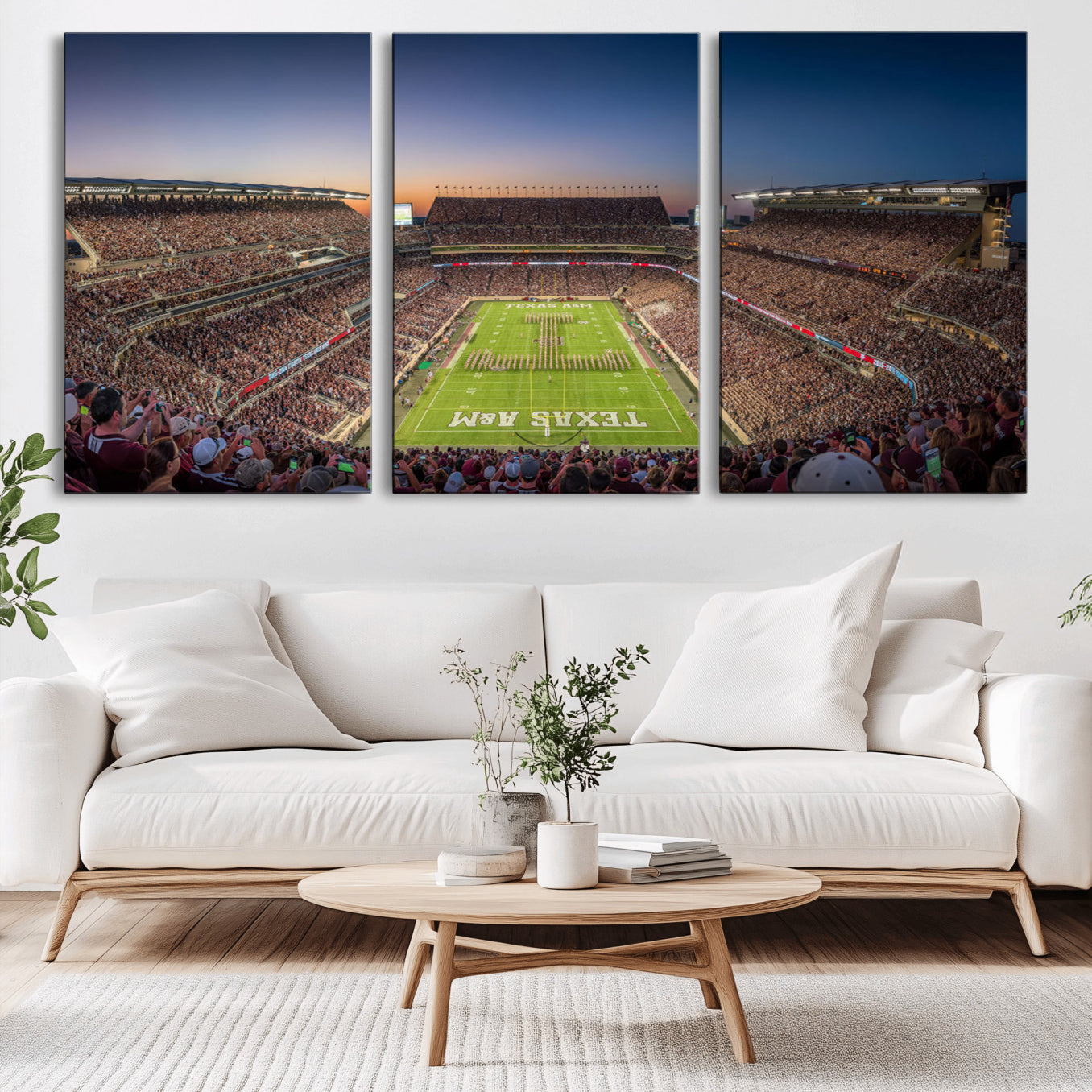 -Kyle Field Wall Art Print | Large Texas A&M Aggies Football Canvas Print for Sports Enthusiasts |