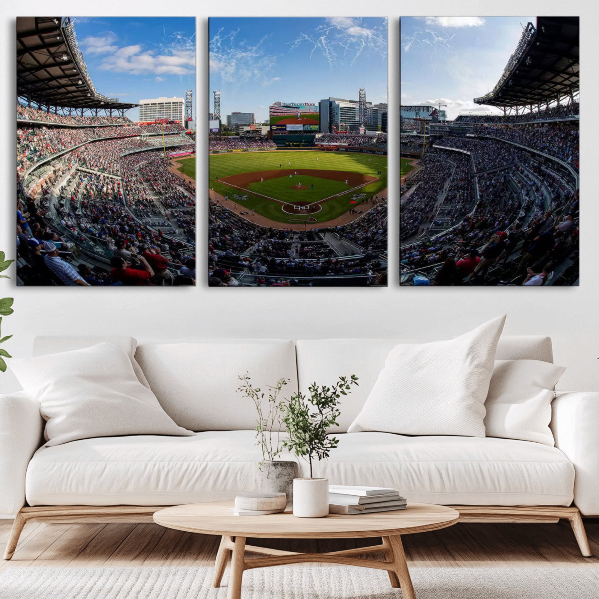 78608-MGV-CV-36X24-Truist Park Stadium Canvas Wall Art - Atlanta Braves Game Day Exclusive Decor