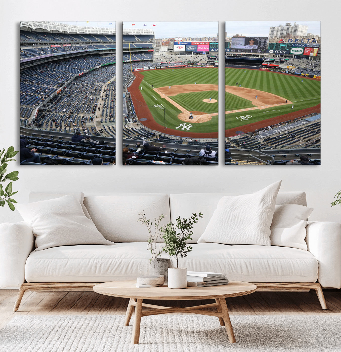 -New York Yankees Baseball Team Print - Yankee Stadium Wall Art Canvas Print
