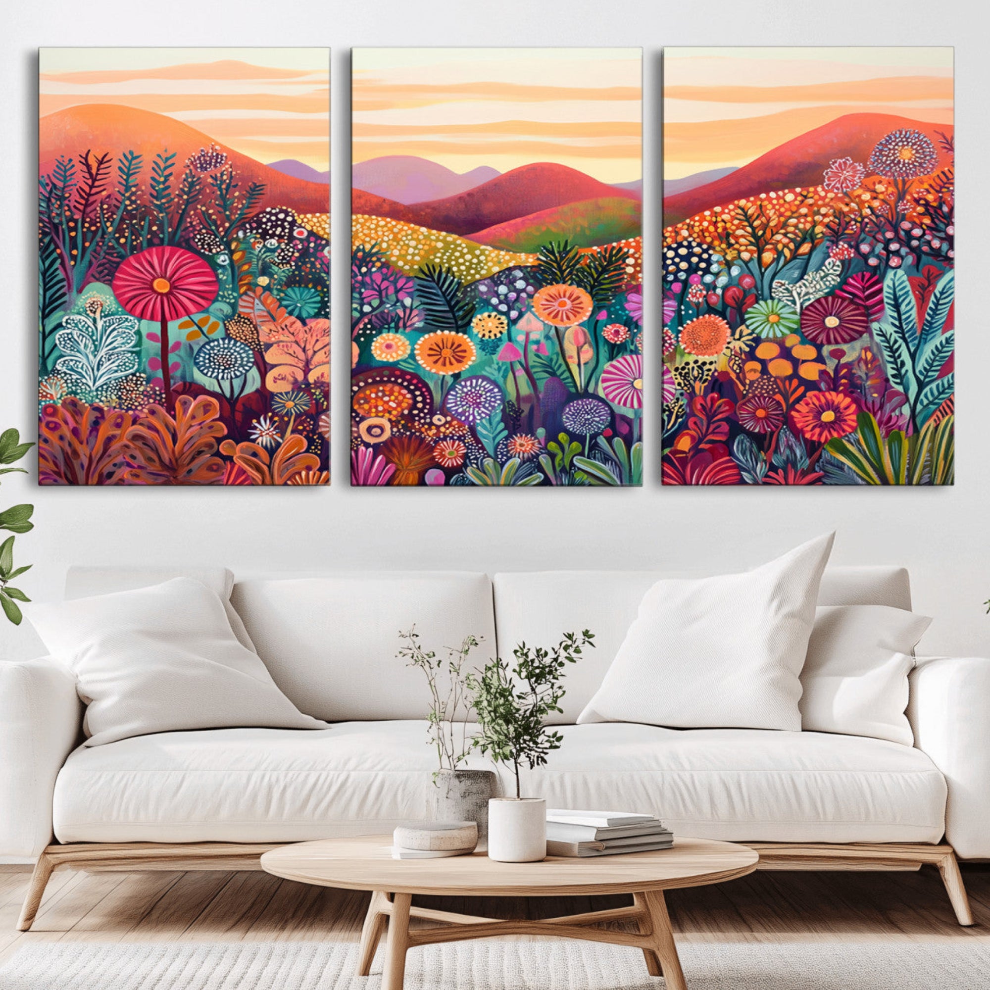 51484-MGV-CV-36X24-Yayoi Kusama 1986 Wall Art Print – Yayoi Kusama Wabi Sabi Japanese Wall Art Print - Vibrant Abstract