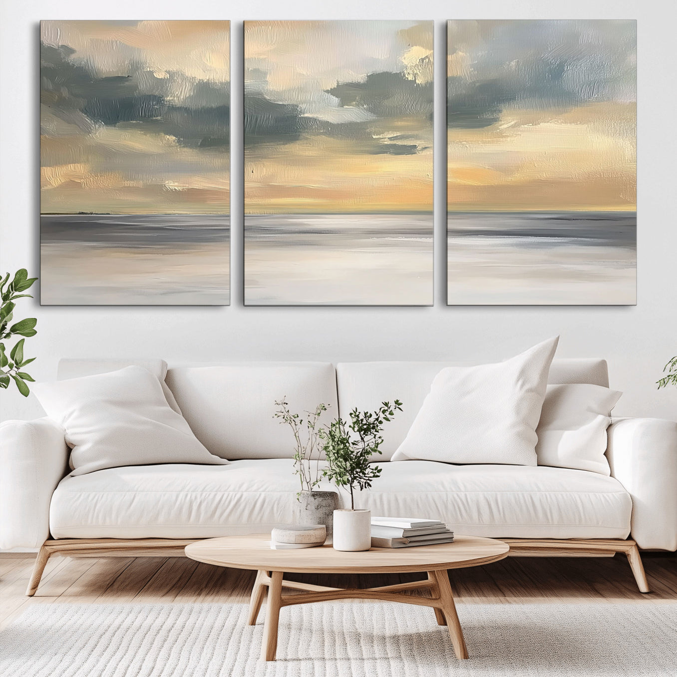 45544-MGV-CV-36X24-Modern Coastal Artwork with Vibrant Abstract Ocean Waves Wall Art Canvas Print for Contemporary