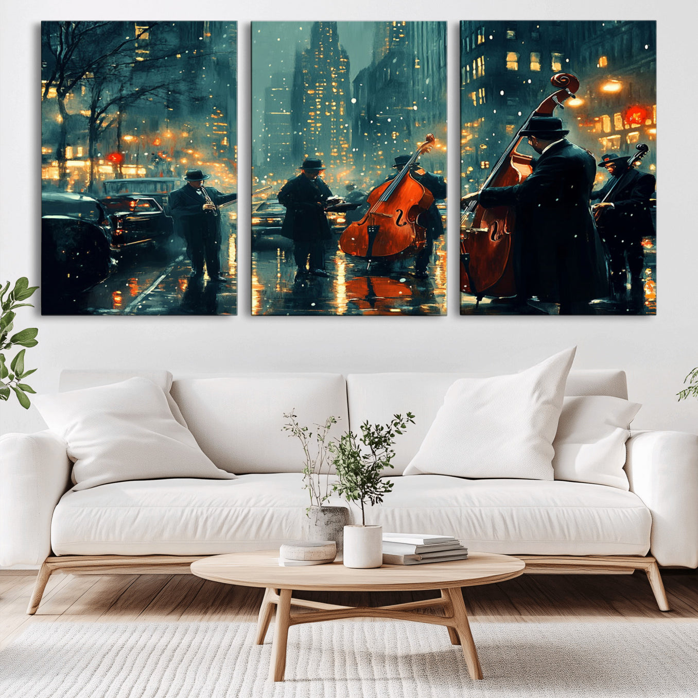-African American Jazz Art Print - Framed Abstract Music Canvas - Colorful Instrument Poster for