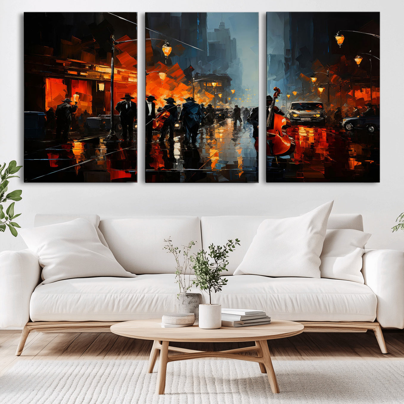 -Winston Porter Jazz Wall Art - African American Music Canvas - Abstract Colorful Music Art - Framed