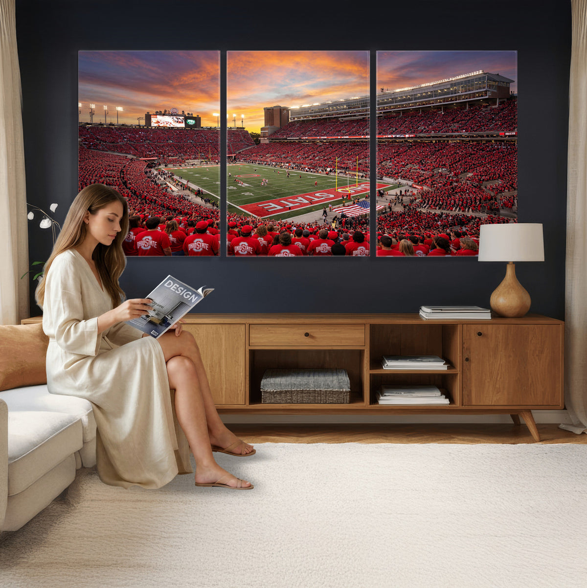 73119077-MGV-CV-36X24 - Stadium Wall Art Canvas Print
