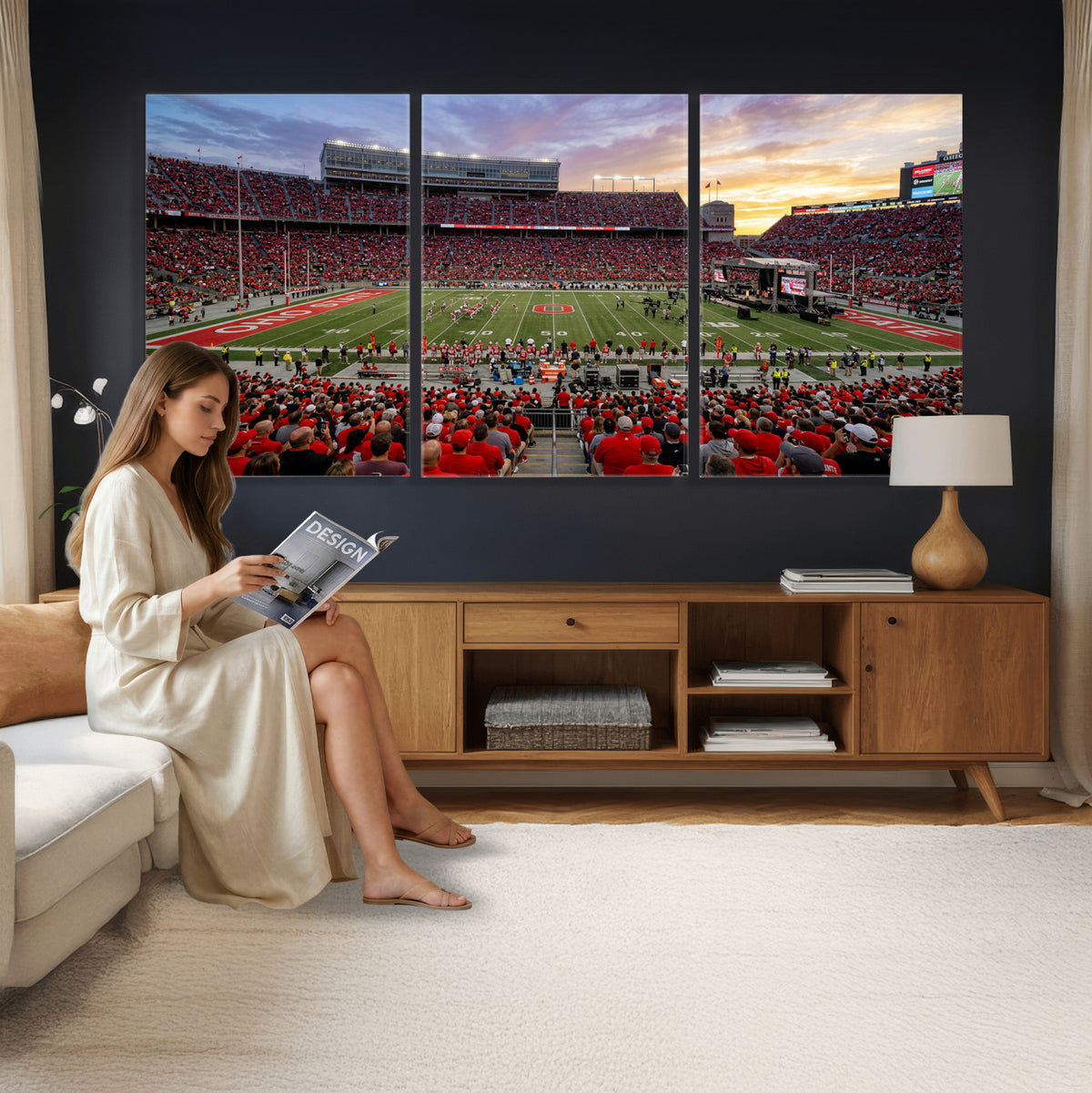 23196993-MGV-CV-36X24 - Stadium Wall Art Canvas Print