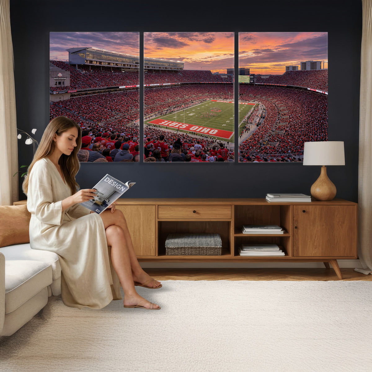 95137596-MGV-CV-36X24 - Stadium Wall Art Canvas Print