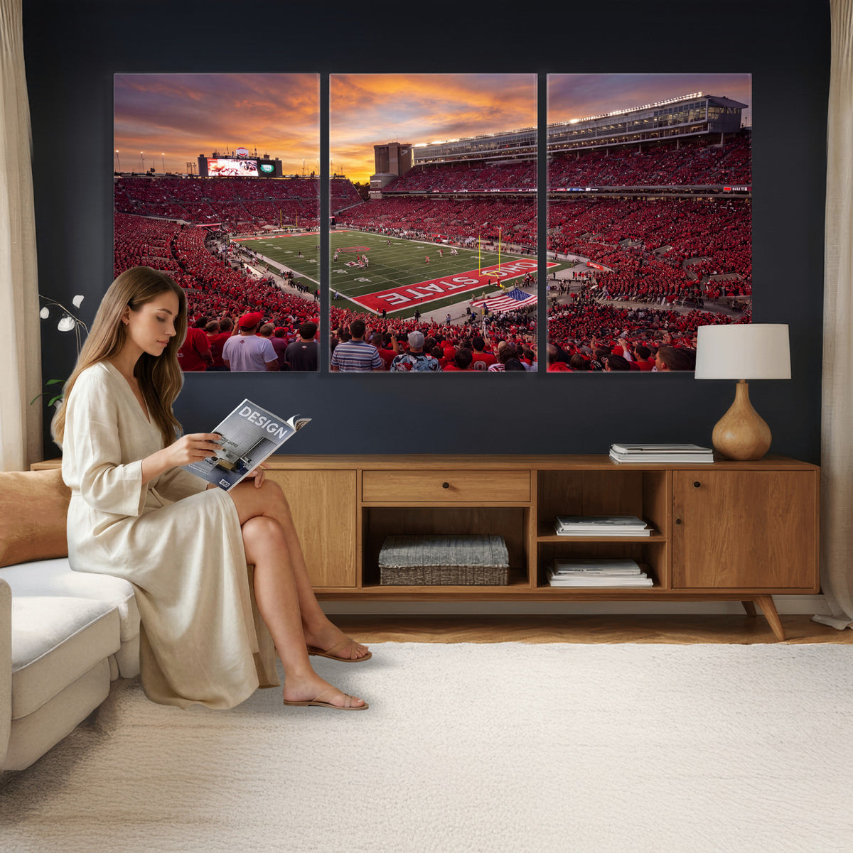 36125328-MGV-CV-36X24 - Stadium Wall Art Canvas Print