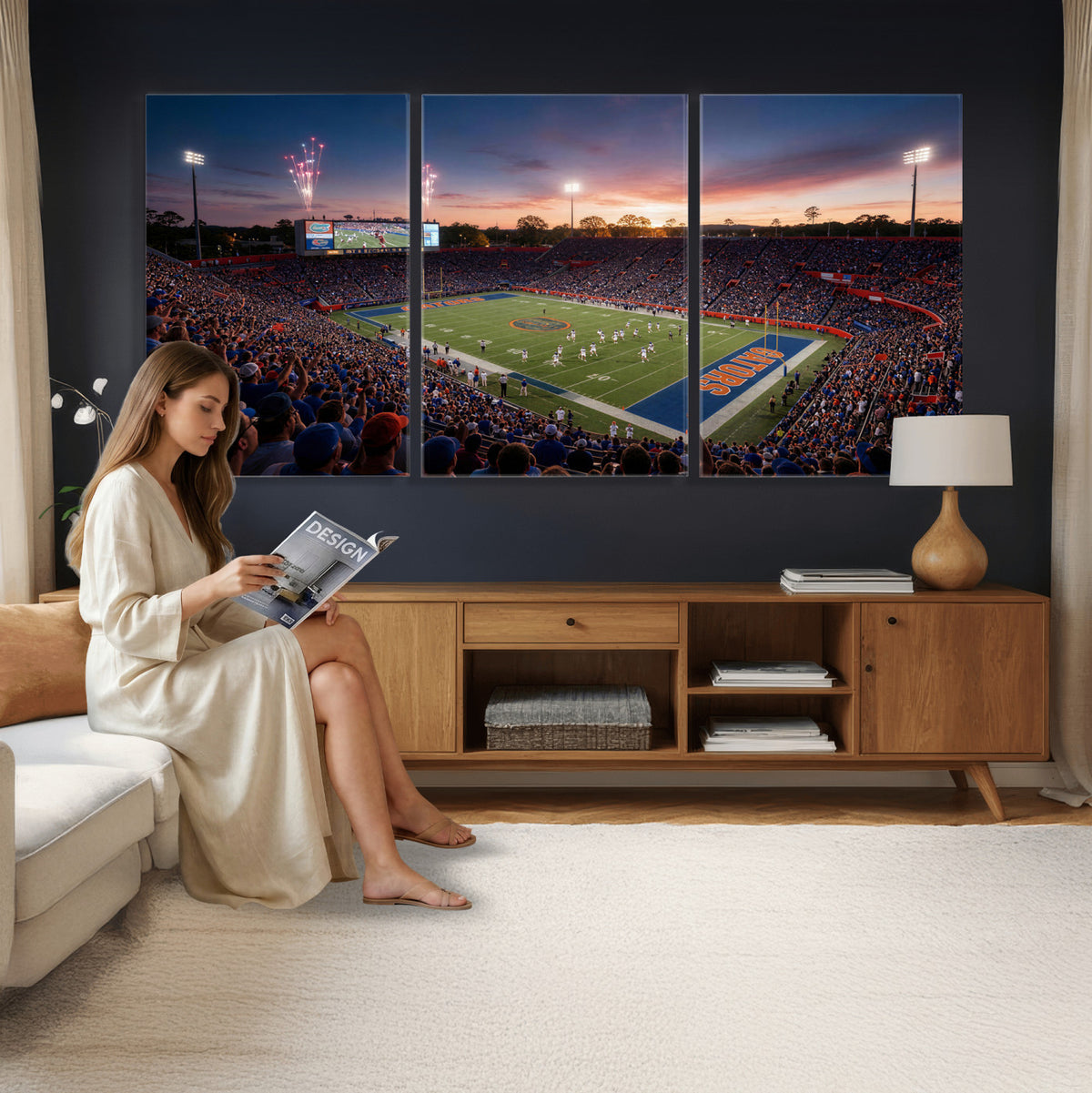 42817292-MGV-CV-36X24 - Stadium Wall Art Canvas Print