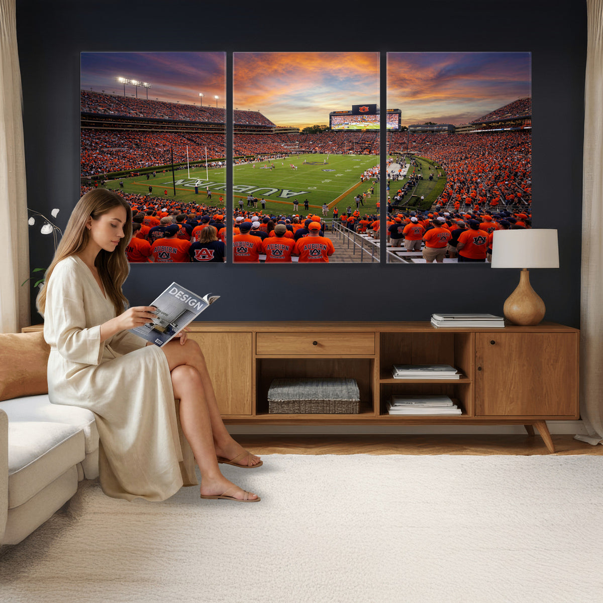 46347891-MGV-CV-36X24 - Stadium Wall Art Canvas Print