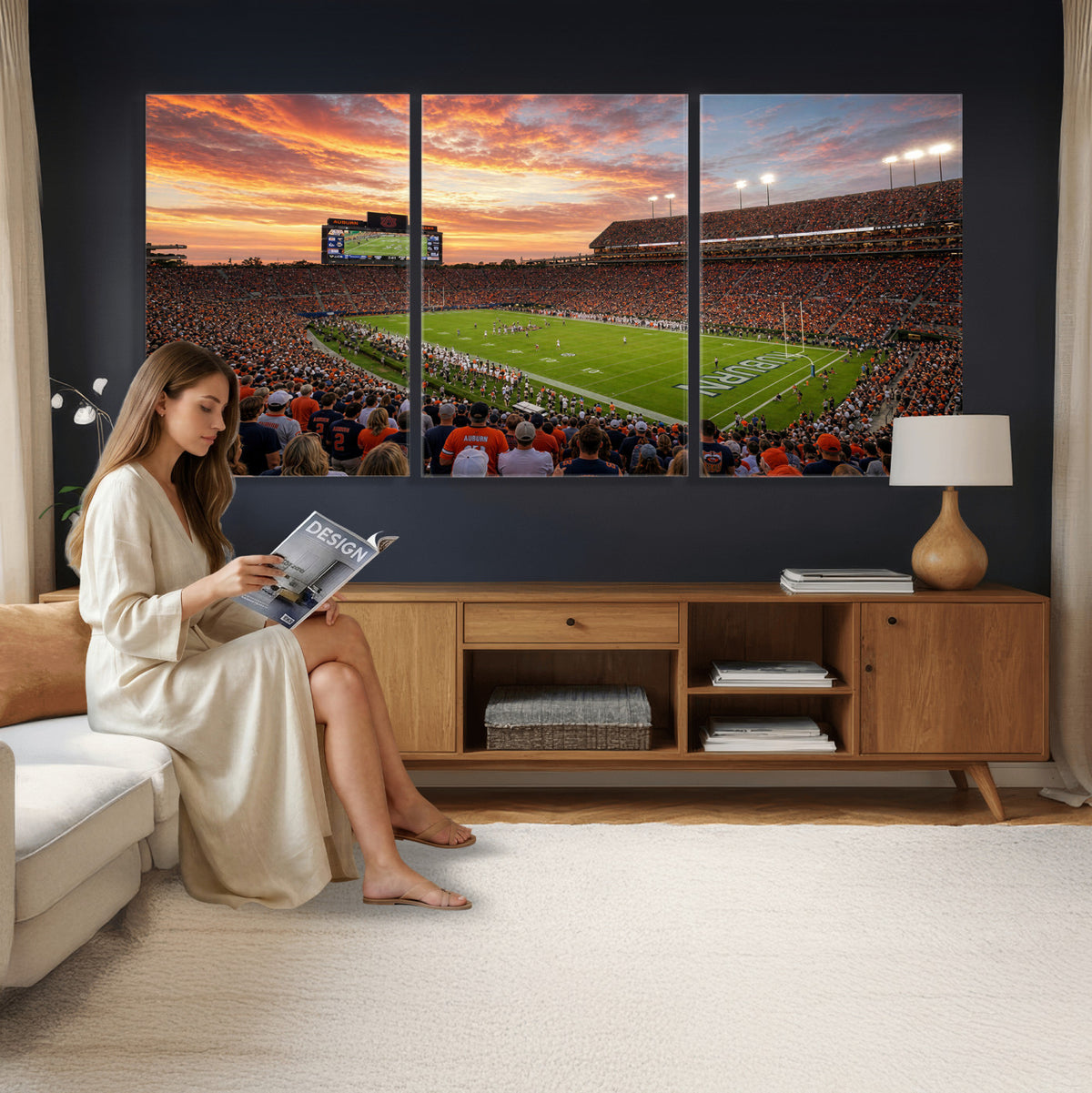 28631591-MGV-CV-36X24 - Stadium Wall Art Canvas Print
