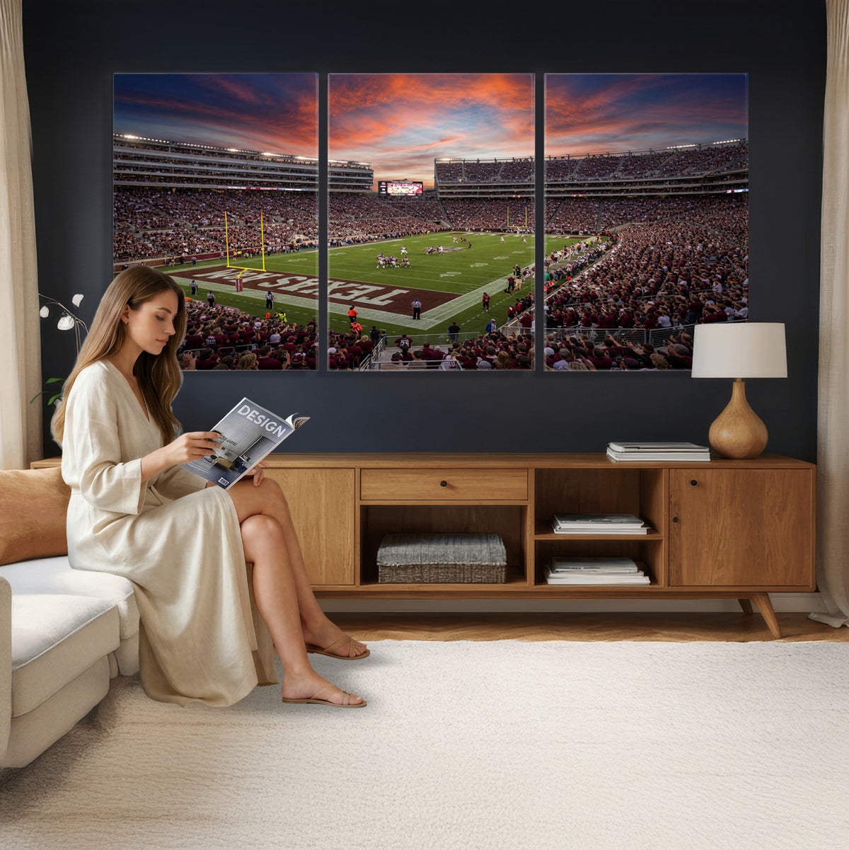 44328991-MGV-CV-36X24 - Stadium Wall Art Canvas Print