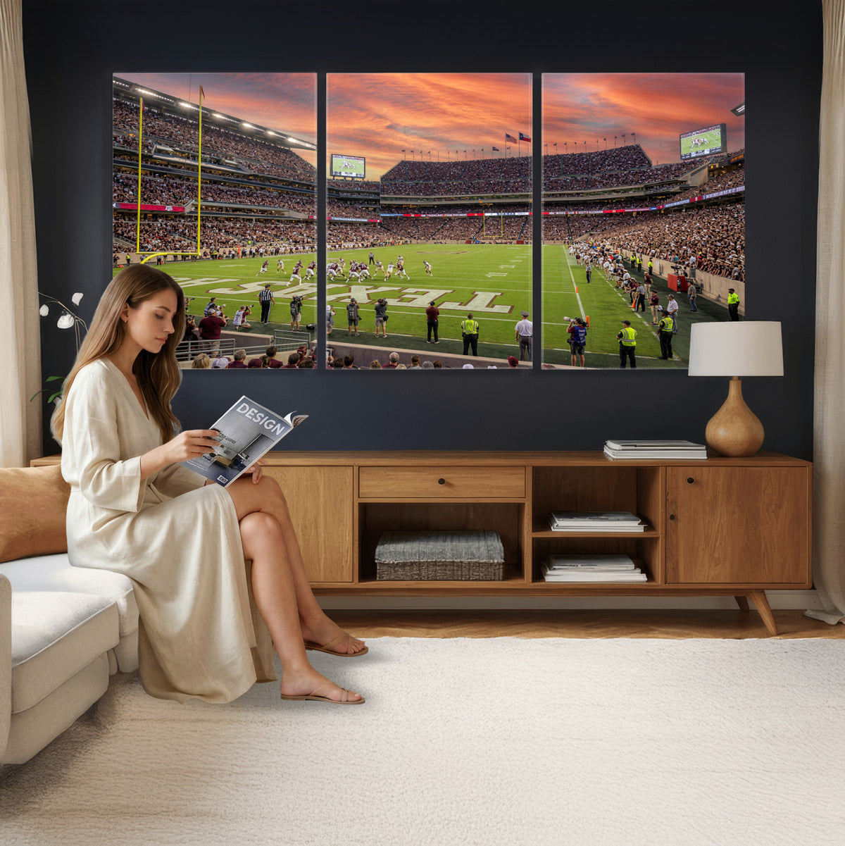 80055809-MGV-CV-36X24 - Stadium Wall Art Canvas Print