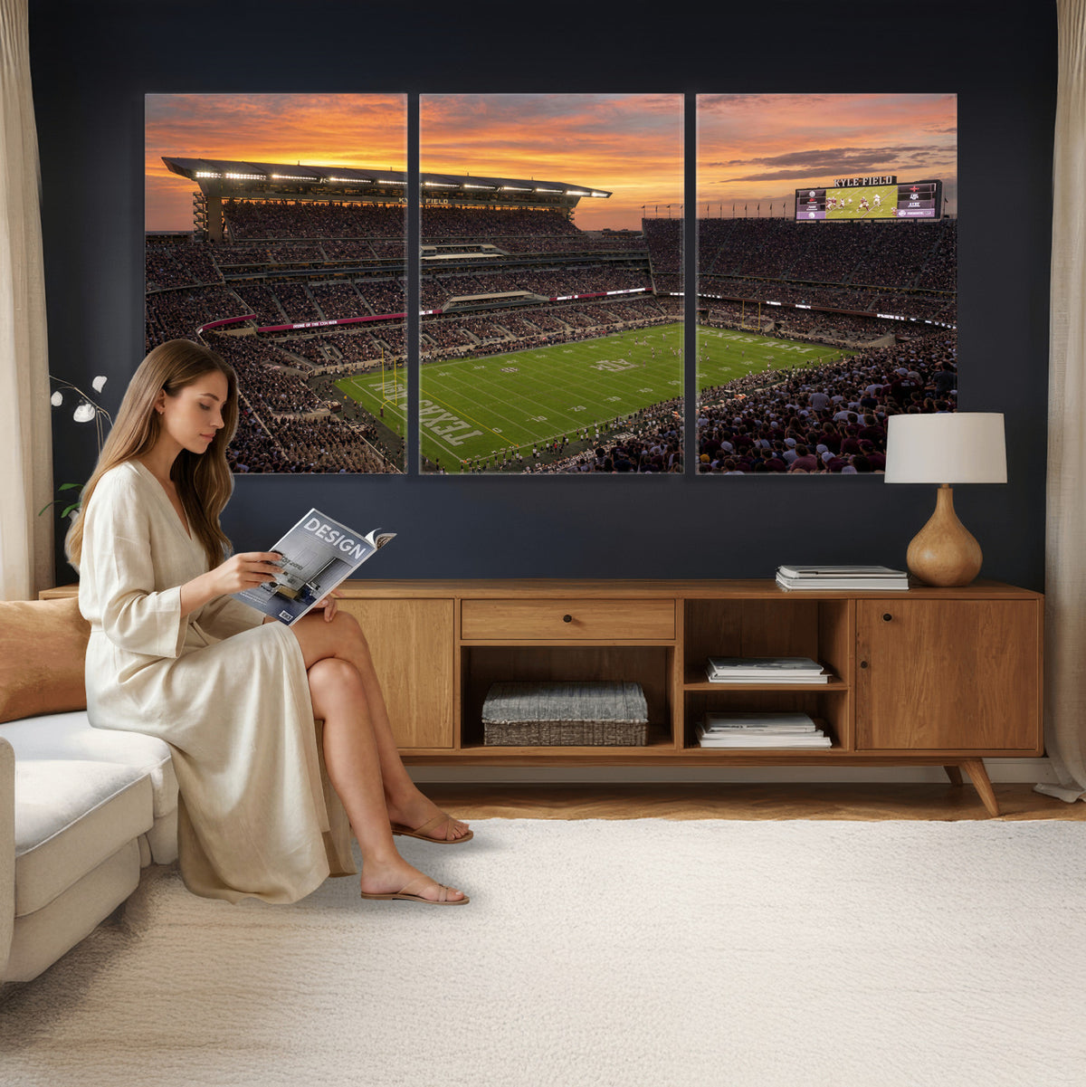 77401853-MGV-CV-36X24 - Stadium Wall Art Canvas Print