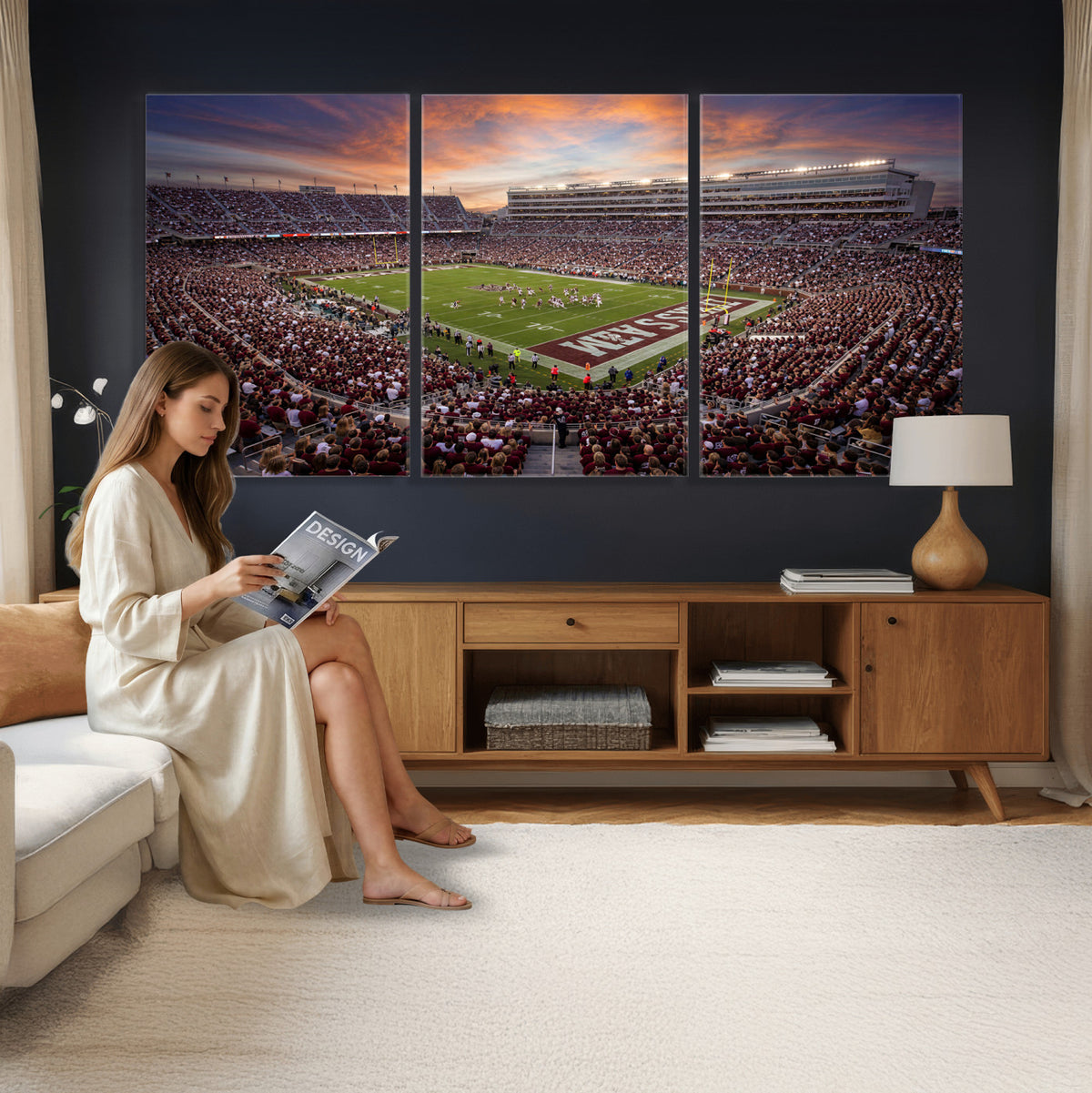 66624578-MGV-CV-36X24 - Stadium Wall Art Canvas Print