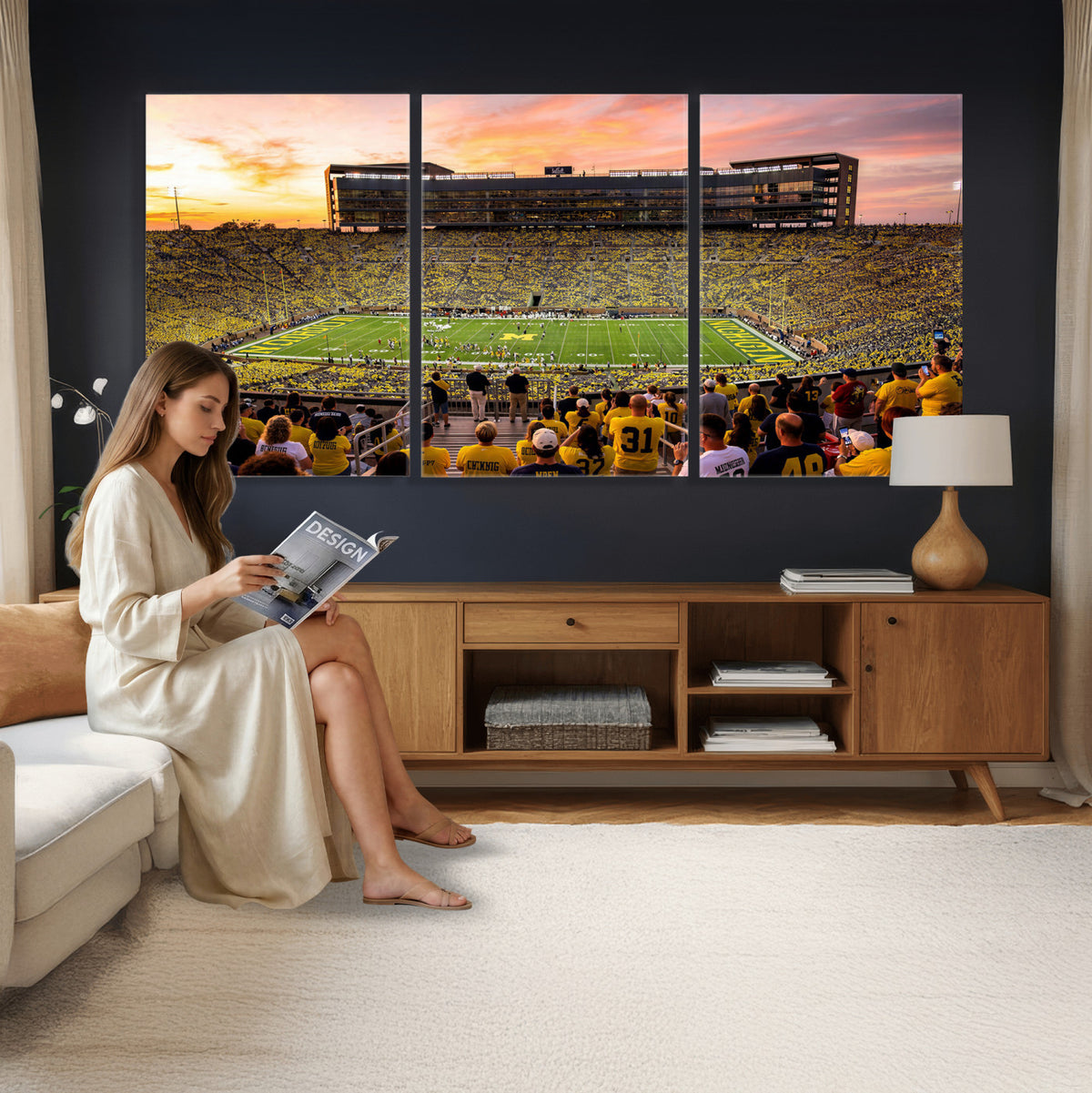 27265223-MGV-CV-36X24 - Stadium Wall Art Canvas Print