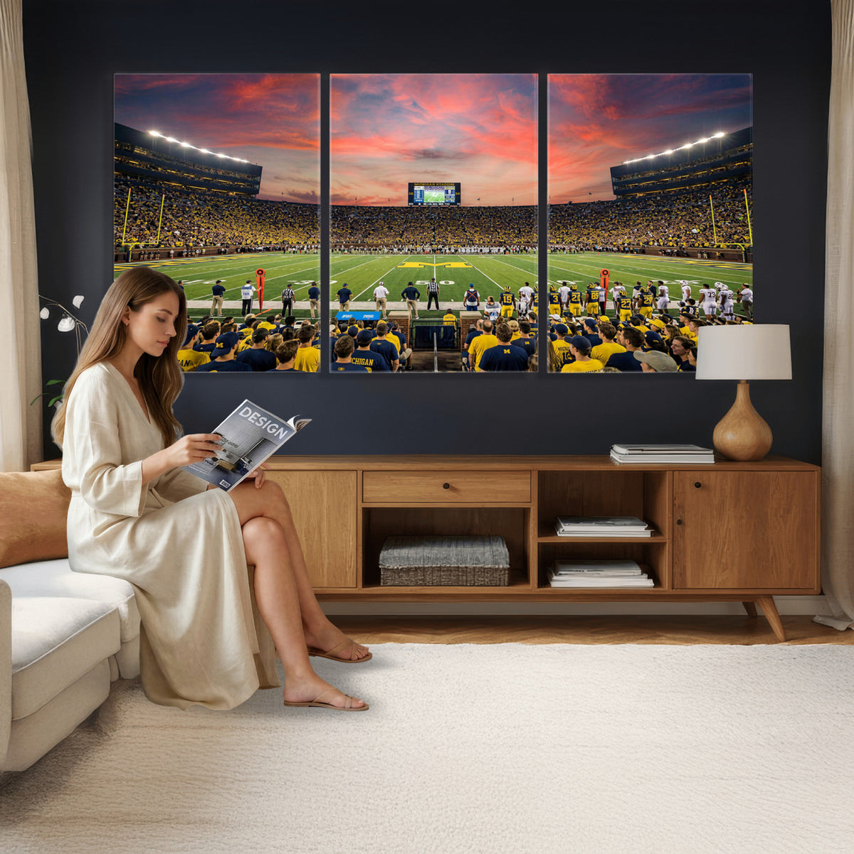 47185949-MGV-CV-36X24 - Stadium Wall Art Canvas Print