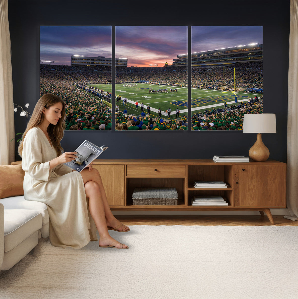 34836892-MGV-CV-36X24 - Stadium Wall Art Canvas Print